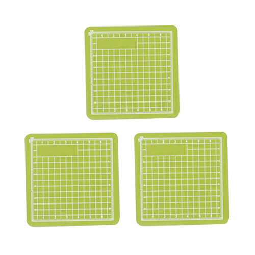 3Pcs Reversible Green PVC Cutting Mats Manual Model Sewing Tool Pad