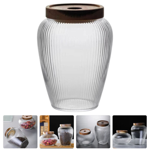 1Bocal En Verre Transparent Pour Conserves, Café, Grains 2