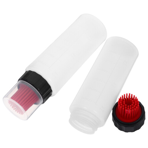 2St 2-in-1 Doseerfles Met Siliconen Basting Brush Voor
