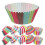 500Pz Wrapper Resistente All'olio Per Cupcake E Muffin Colorati 1