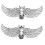 2Pz Fermacalzature Sposa in Metallo Con Design E 7