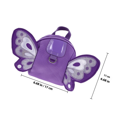 Rucksack Mit Führungsleine Lila 1