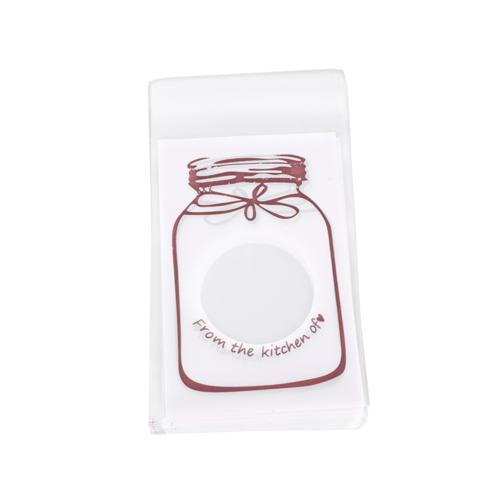 300Szt SamozamykająCe Plastikowe Torebki Na Cukierki BiałE-image