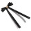 Zwarte Satijnen Broche Striksluiting Shirt En 5