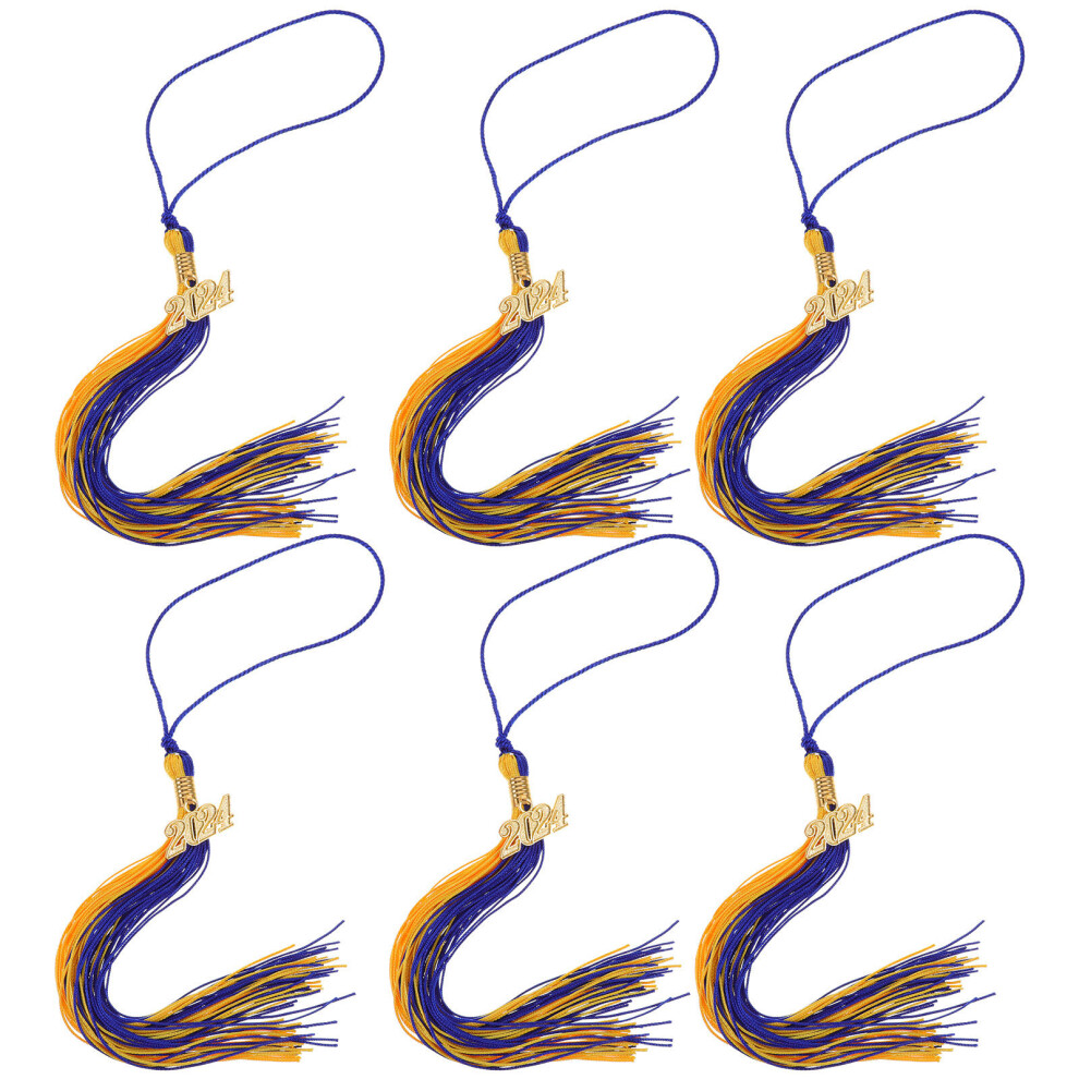 12Szt Kolorowe FręDzle Do Absolwenta Z Poliestru I-image