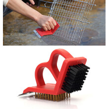 Rood Keuken Borstel Pan Cleaner Voor Grillreiniging