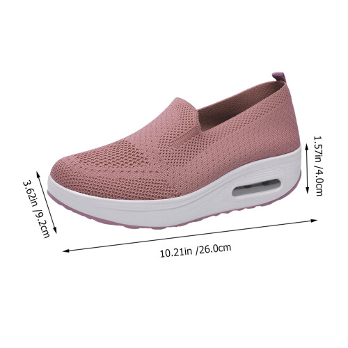 1Par Tênis De Corrida Rosa Com Espessa E Flexível 1