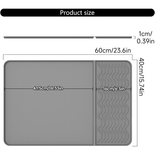 Silicone Mat For Ice Cream Maker Grey  LeakProof Quick Assembly 1