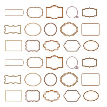 30 Pieces Photo Frame Decorative Frame Hollow Out Scrapbook-BN