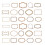 30 Pieces Photo Frame Decorative Frame Hollow Out Scrapbook-BN 1