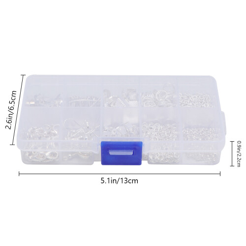 1Conjunto Estojo Prata Com Materiais DIY Para De 1
