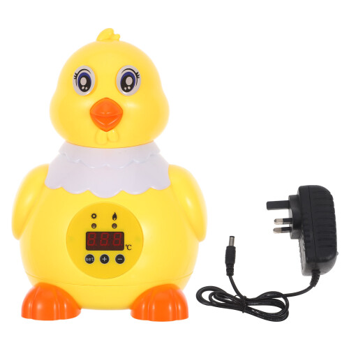 Yellow Mini Automatic Egg Incubator for Home Use with Plastic Case