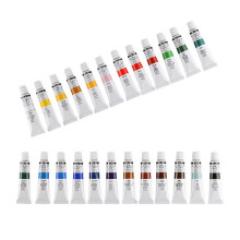 1Zest Zestaw Farby Akrylowej 24 Kolory Do Malowania DIY Wodoodporne