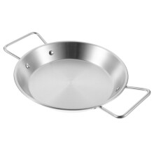 Dessert Plate Warming Pot Small Frying Pan Paella Pan for Induction Roasting Pot Kitchen Wok