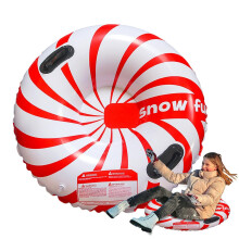 Snow Tubes For Sledge, Inflatable With 2 Handles, Foldable Snow Sledge For Winter Outdoor Games Adults And Family