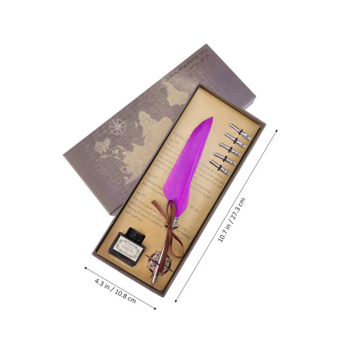 1Conjunto Pena Vintage Com Design Elegante Para Escritura 1