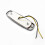1Par Lâmpada Marker Lateral Vermelha Electroplate Para 2