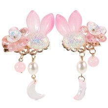 Prendedor De Cabelo Vintage Rosa Para Com Pingente Tassel