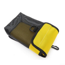 Heavy Duty PVC Mesh Scuba Diving Gear Bag With Nylon, D Ring And Swivel Clip For BCD Or Weight Belt Goose Yellow B