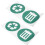 2 Pièces Étiquettes De Tri PVC Vert Pour Gestion Déchets 1