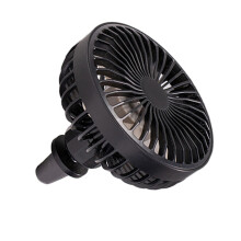 Czarny Wentylator Outlet Do Samochodu 360 Regulowany USB