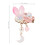 Prendedor De Cabelo Vintage Rosa Para Com Pingente Tassel 2