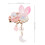 Prendedor De Cabelo Vintage Rosa Para Com Pingente Tassel 3