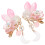 Prendedor De Cabelo Vintage Rosa Para Com Pingente Tassel 10