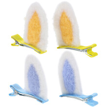 2Pares Acessórios De Coelho Coloridos Para