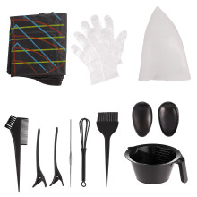 1Conjunto Kit De Acessórios Para Tintura De Preto Profissional