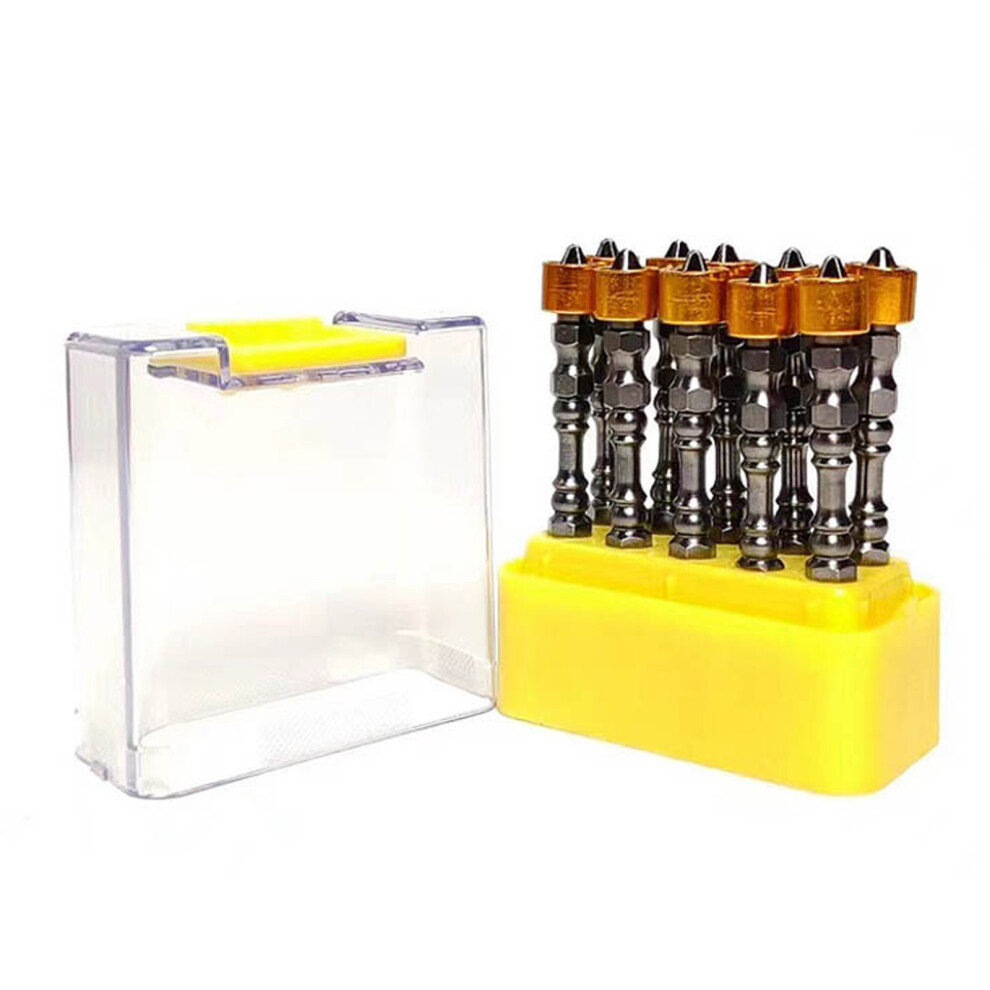 Magnetic Screwdriver Bit Head For Enhances Work-Yellow 7754000940745