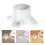 10Pièces Embouts PVC Pour Pieds De Table Support Stable 11