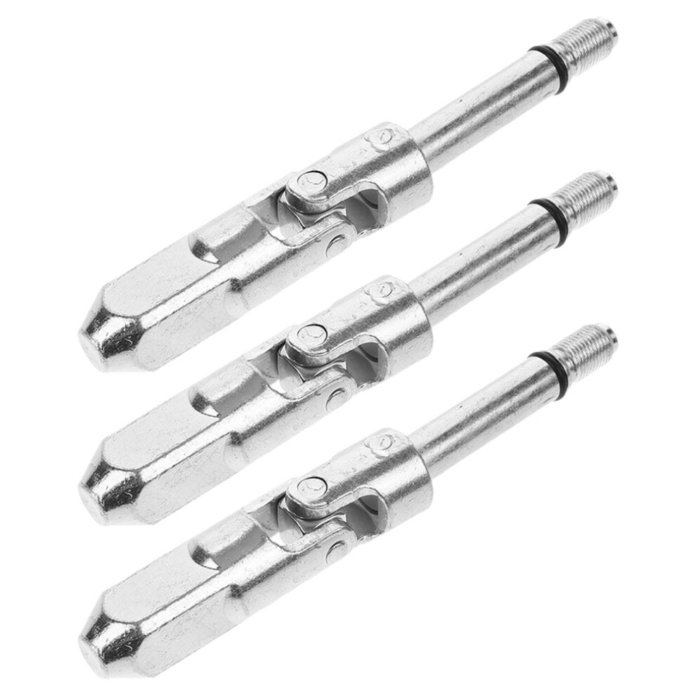 3Szt ZłąCza I PrzełąCznik WałKa PodnośNika Hydraulicznego Stal Srebrny-image