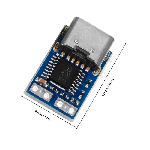 2Szt Power Trigger Board USB-C Do Laptopa Stalowy Ciemnoniebieski 1