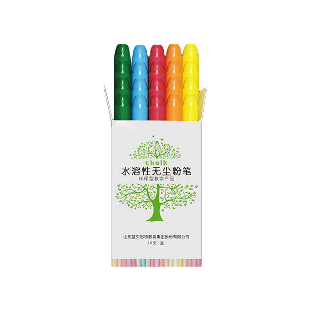 Washable Sidewalk Chalk Jumbos Chalk Dust Free-Color 20 Pieces 7704000430203