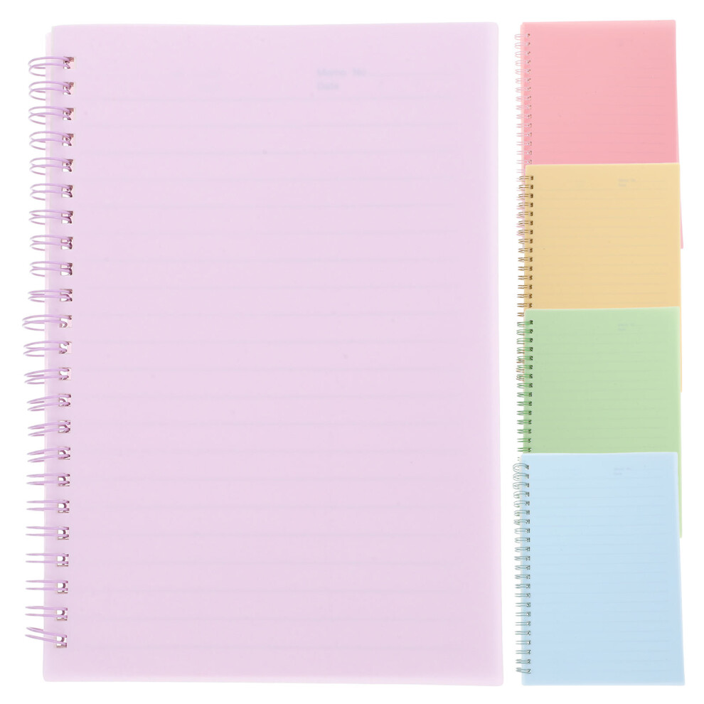 5Szt Zeszyty Spiralne Do ZapiskóW W RóżNych Kolorach Na Co Dzień-image