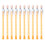 Translucent Multiple Point Push Pencil with Eraser,-orange 1