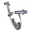 1Conjunto Kit Spray Bidet Inox Para E Uso Pessoal Cor 11