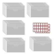 50 Pcs/Set Clear Stamp and Die Storage Bag Plastic-26x15.5cm