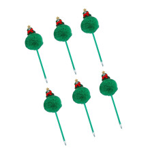 6 Pieces Writing Pen Christmas Ballpoint-green christmas tree
