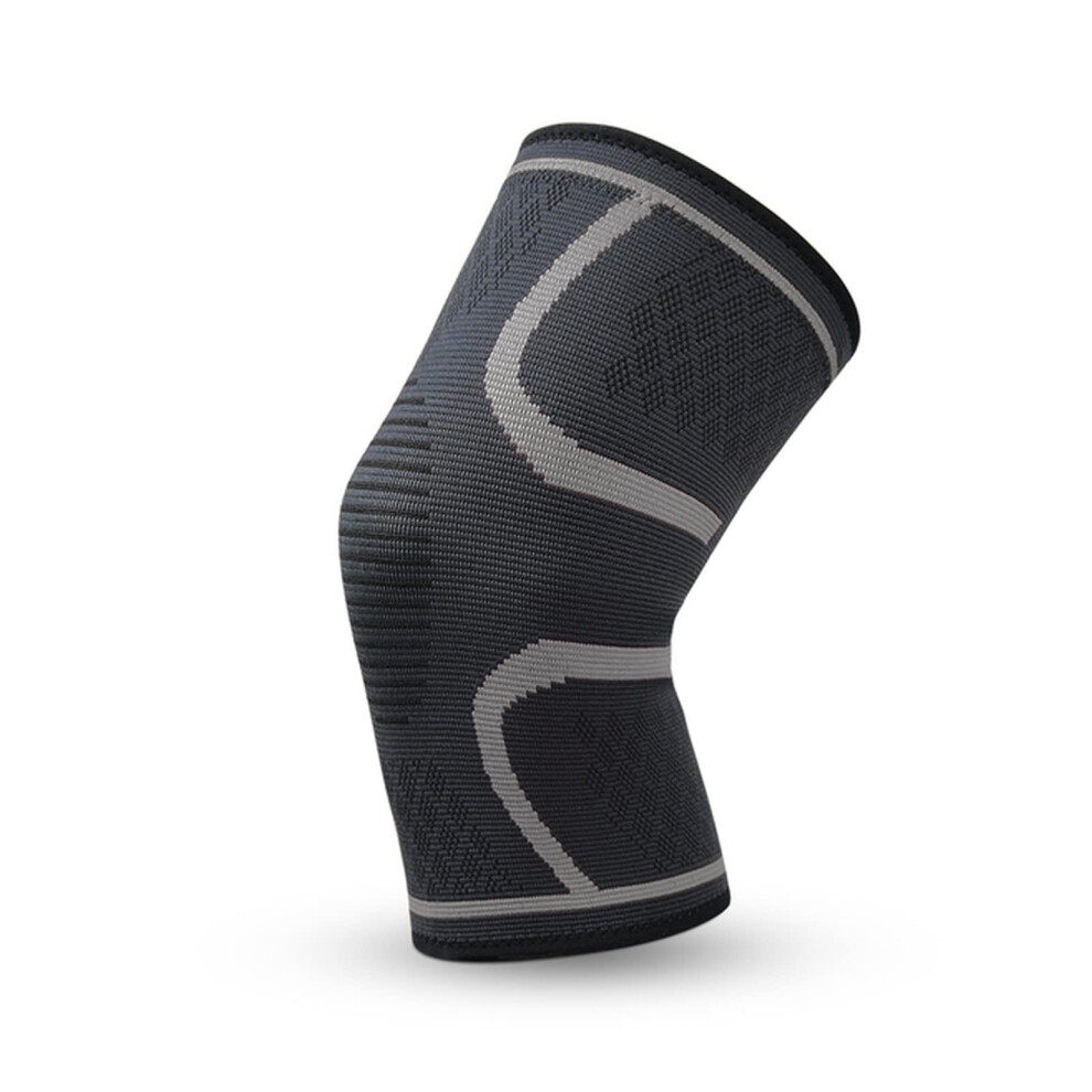 Knee Pads Elastic Patella Protector Brace For Cycling Basketball Running Compression Knee Sleeve Gray M 9339159667798