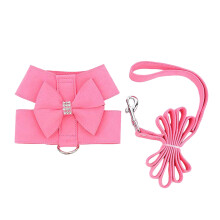 1Conjunto Peitoral Rosa Com Para Cães, Material Respirável