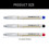 3/4/6Pcs 20mm Long Head Carpenter Marker Deep Hole-6 blue 2