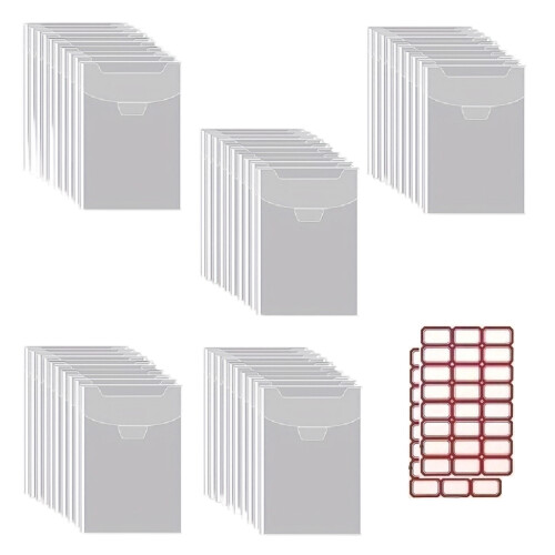 50 Pcs/Set Clear Die Storage Bag Stamp-18x24cm vertical sty