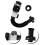 1Set Kit Scarico Cucina Nero in Acciaio Inox E 4