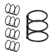 5 Pcs 3 Rings Metal Loose Leaf-electrophoresis 30x2.4x40