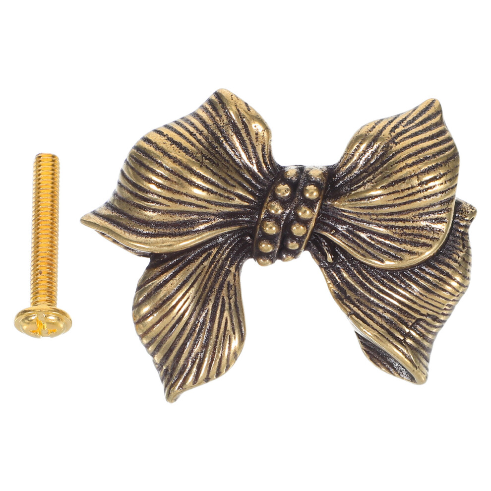 Dekoracyjny MosiężNy Uchwyt Kokardka Do Mebli Kuchennych-image