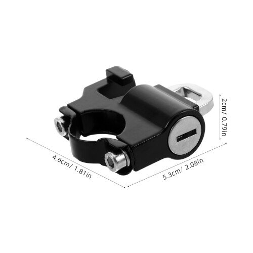 1Conjunto Cadeado Para Capacete Preto Para Scooter 2