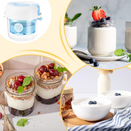 Yogurt Maker with Lid, Milk Maker Machine, Yogurt Strainer for Creamy 2