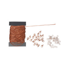 1Zest Iron Chain Zestaw DIY, Kolorowe Ogniwa I Zapięcia Do Naszyjnika